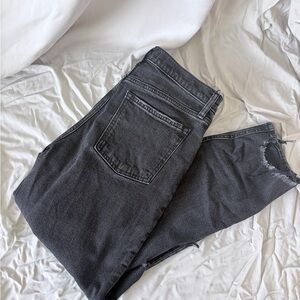 Abercrombie & Fitch Women's The Mom High Rise — Washed Black